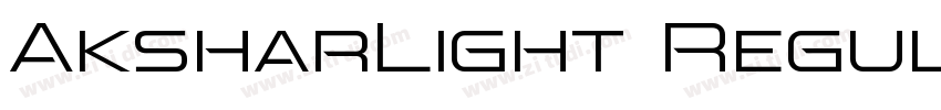 AksharLight Regular字体转换